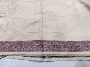 Saree - Cream Colored Simple Yet Beautiful