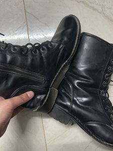 Black Leather Boots