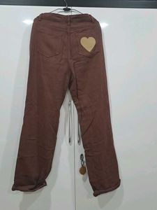 Brown Casual Pants