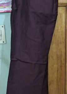 New Libas Silk Blend Burgundy Kurta Set (XXL)