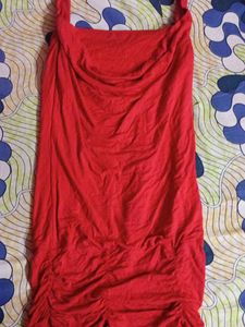 Red Sleeveless Mini Dress