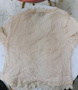 Lace Trim Shrug (size m/l)