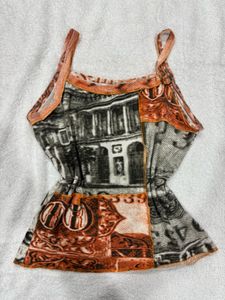 Y2k Graphic Cami Top