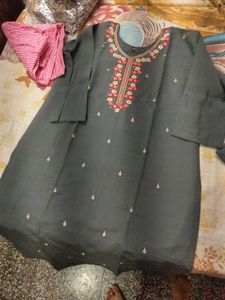 Heavy Three Piece Suit Kurti Pant Nd Dupatta