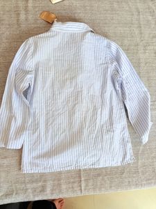 Blue And White stripes Top With Tag