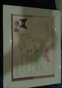 A Cute Photo Frame Of Kuromi Bead Painting 😍💗