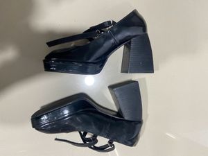 Black Mary Jane Block Heel