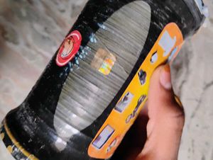 Black Colour Plastic Chinese Gattu With Golde Chip