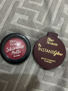 blue heaven compact and blush combo