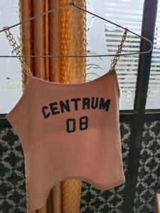 Pink Centrum Chain Strap Tank