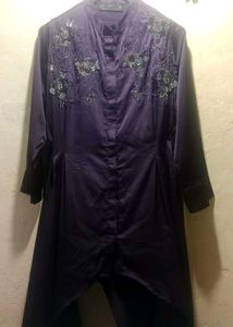 Purple Embellished Tunic