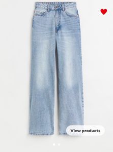 H&amp;M High Wide Leg Jeans