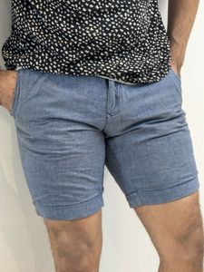 Blue Shorts by Mango