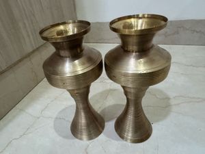 Brass Flower Vases (Set of 2)