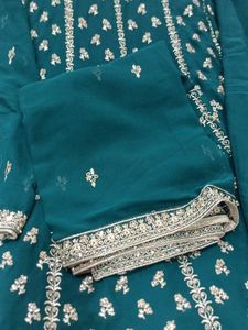 Green Embroidered Kurta Set