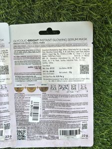 L’Oreal Paris Instant Glowing Serum Mask Pack Of 2