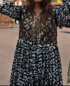 Elegant Black &amp; Gold Dress