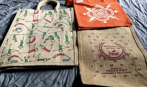 Jute Tote Bag Set
