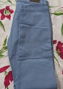 Men SLIM FIT - Sky Blue used Normal Pant