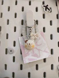 Cute Bear Keychain with Bow 🐻🌸🎀