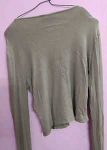 Missguided Tan Crop Top