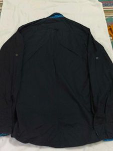 U.D. Sports Black Button-Down Shirt