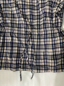 Cute Plaid Peplum Top