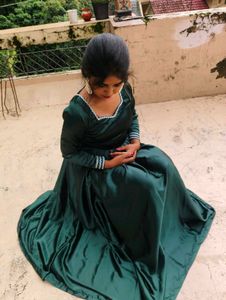 Elegant Emerald Green Gown