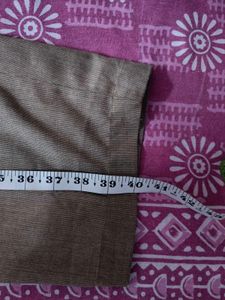 Solid Brown Formal Pants