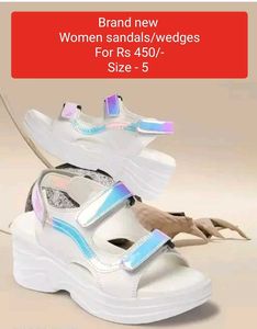 New metallic Wedges Size 5