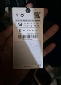 Zara straight fit leather pants