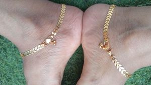 Gold-toned Anklets - Stylish &amp; Elegant