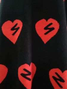 heart shape print dress