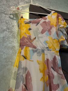 Floral One-Shoulder Maxi Dress