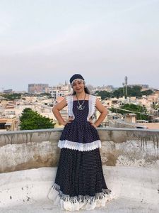 Vintage Polka Dot Dress and Skirt
