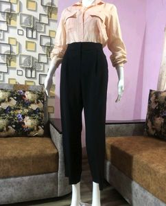 Black high waist trouser