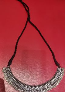 Silver Oxidised Choker