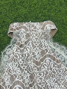 Sexy White Lace Party Dress - XS