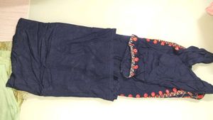 Kurta Set green  and only kurti blue