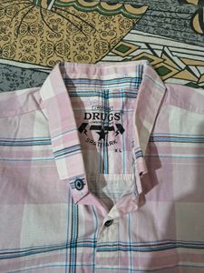 Mens L Size Shirt Checked