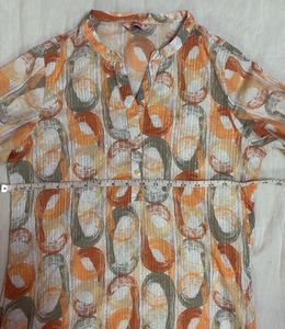 Desi Printed Short Kurta Top