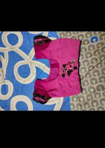 Heavy Embroidery Saree With Blouse