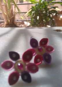Pretty Flower Quilled Earrings