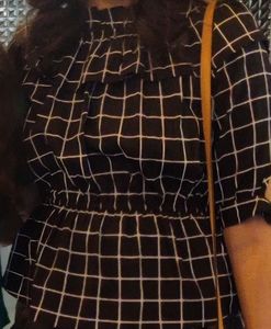 Black And White Stripes Top of