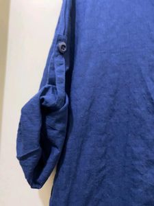 Blue Shirt Dress Bust 36 Length 37