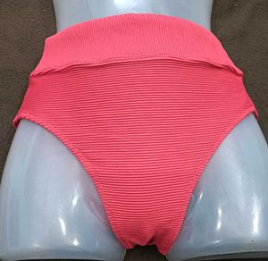 Pink Ribbed Bikini 💚Bottom