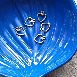 Silver Heart Charms