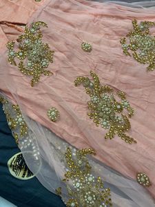 Peach Embroidered Dress
