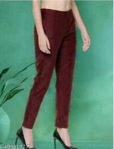 Maroon Casual Pants