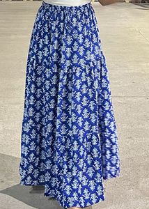 Blue Printed Ethnic Skirt